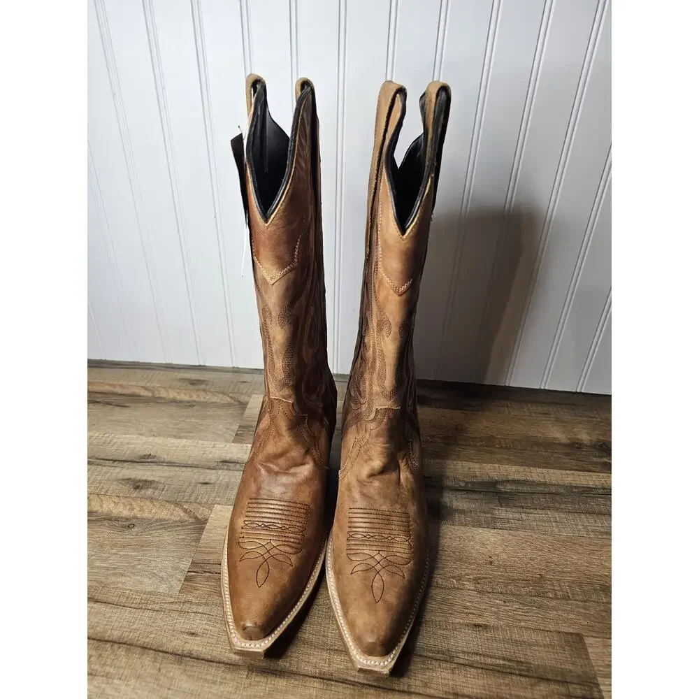 JB Dillon Reserve Ponderosa Leather Western Boots Women's 9 New Cowhide Calf - Picture 9 of 12